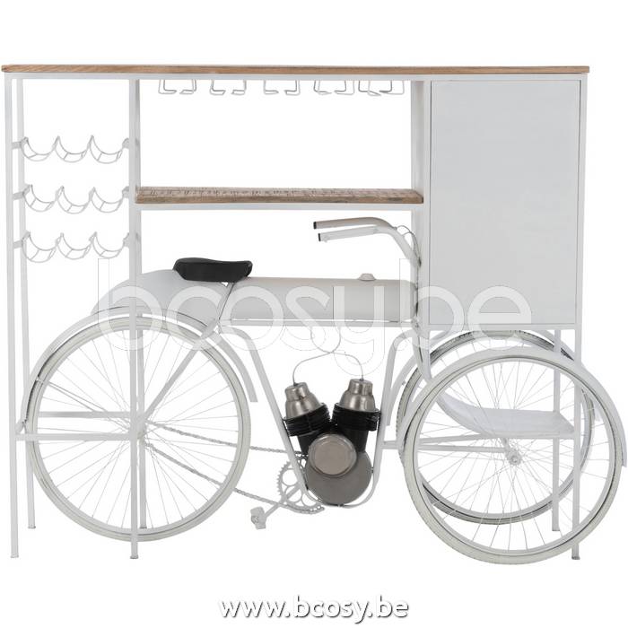 Jongleren Zeg opzij ik ontbijt J-Line Bar Fiets Metaal-Mango Hout Wit-Naturel L173xB64xH119 cm Jline 20737  J-line 20737 <span style="font-size: 6pt;"> barkasten-drankkasten-armoires- bar-meubles-bar-cabinets-barschrank-barschraenke </span> - Bars - BCosy.be  Lifestyle Webshop Boutique ...