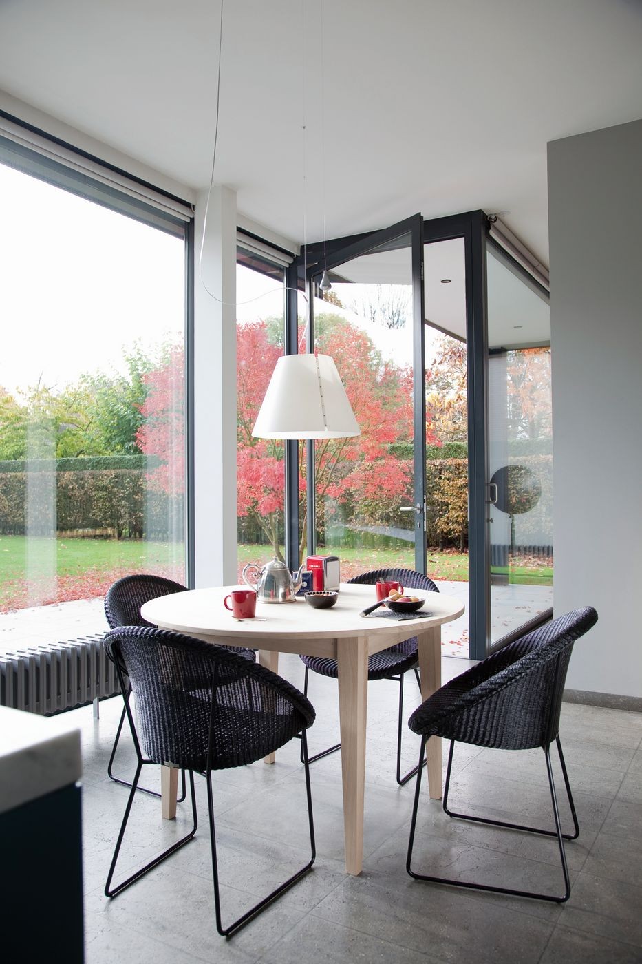 Vincent Sheppard Joe Dining Chair Black Powder Coated Steel Sled