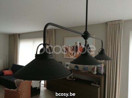 Marckdael pendel Billiardo-Biliardo Marckdael 0187-3F-25-DB Billiardo donker brons pendel H min 70 max 110cm VVD VDV Verlichting van Dijck D.