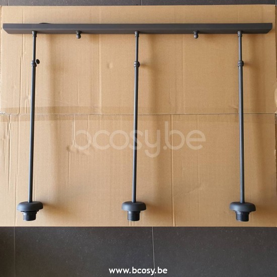 Marckdael pendel Boston Marckdael 0282-3F-DB 0282-3F-DB-CYL-FUME-GR 0282-3F-DB-CYLINDER-GROOT-FUME Vintage donker brons 90x4cm profiel pende.