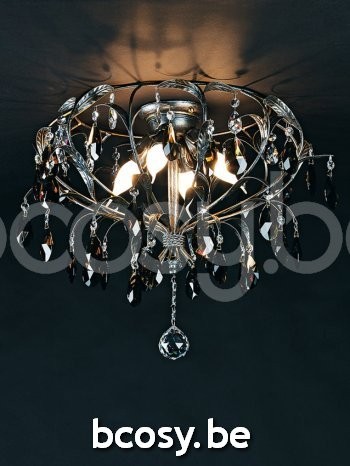 Marckdael Plafondlamp Chandeliers-Francese Marckdael 1310-PL4-ARG ANT + FUME 1310-PL4-ARG-ANT-FUME 1310-PL4-ARG.ANTICO-MET-FUME Crystal arge.