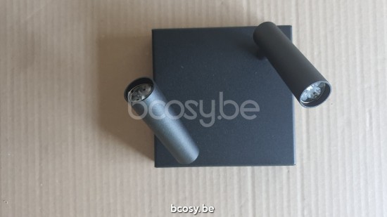 Marckdael indoor opbouwspots Tel-Aviv Marckdael 1407-PL2-SQ-LED-NE Contemporal Spots zwart indoor opbouwspots H max 15cm VVD VDV Verlichting.