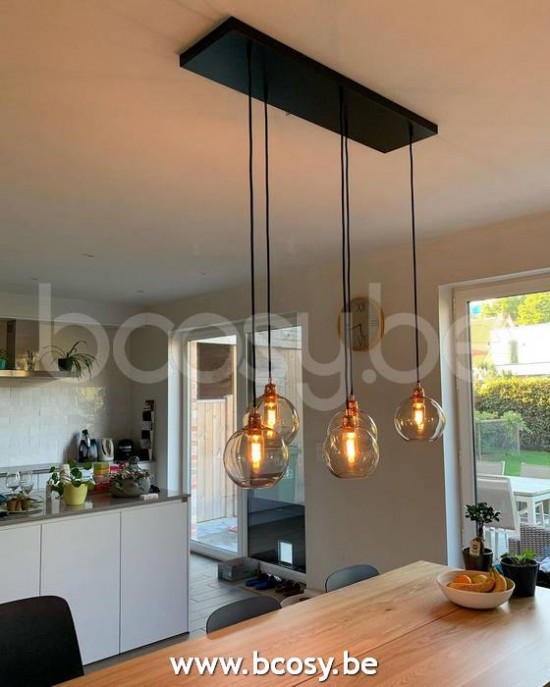 Marckdael pendel Seattle-Seatle Marckdael 1588-PL5-NE-TULIP-TOPAZ-5GR Contemporal zwart gepoederlakt pendel H max 100cm VVD VDV Verlichting .