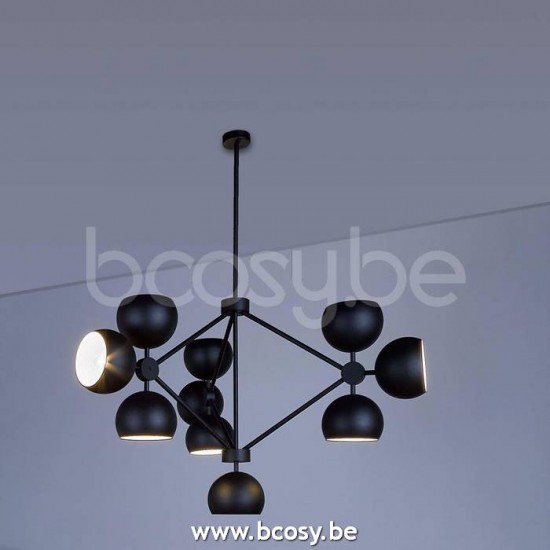 Marckdael luchter Guggenheim-Gugenheim Marckdael 1606-10-RO-SF-NE Contemporal zwart luchter H 120cm VVD VDV Verlichting van Dijck Dyck Markd.