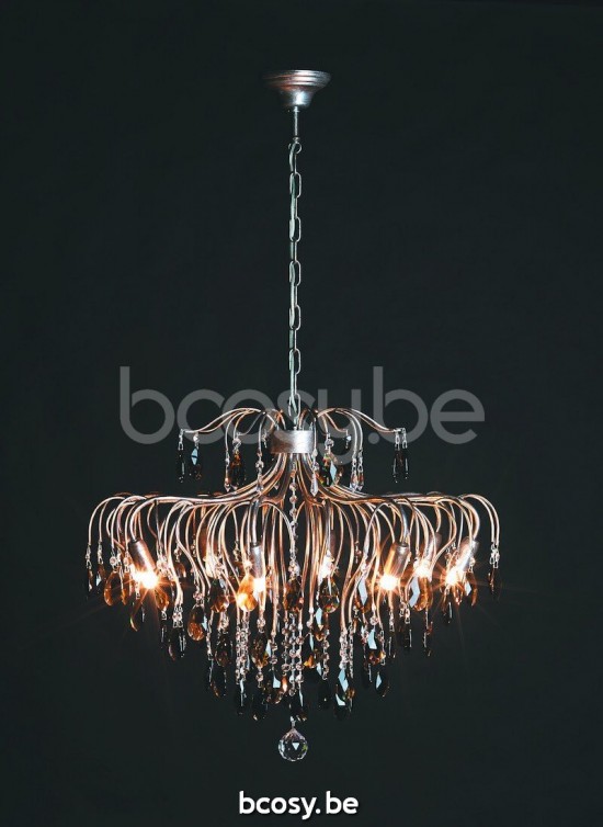 Marckdael chandeliers-medusa antique silver Kristallen Lusters Kroonluchters Binnenverlichting VVD VDV Verlichting van Dijck Dyck Markdaal.