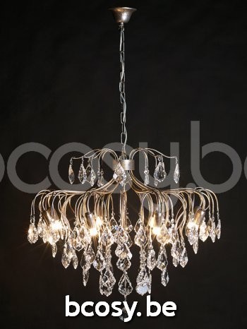 Marckdael luchter Chandeliers-Medusa Marckdael 1610-8-ARG ANT + VIOLIN 1610-8-ARG-ANT-VIOLIN 1610-8-ARG.ANT-VIOOL Crystal argento antico luc.