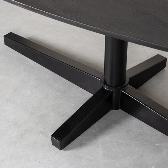 LABEL 51 Eetkamertafel Rosie Zwart Mangohout 260x110 cm.