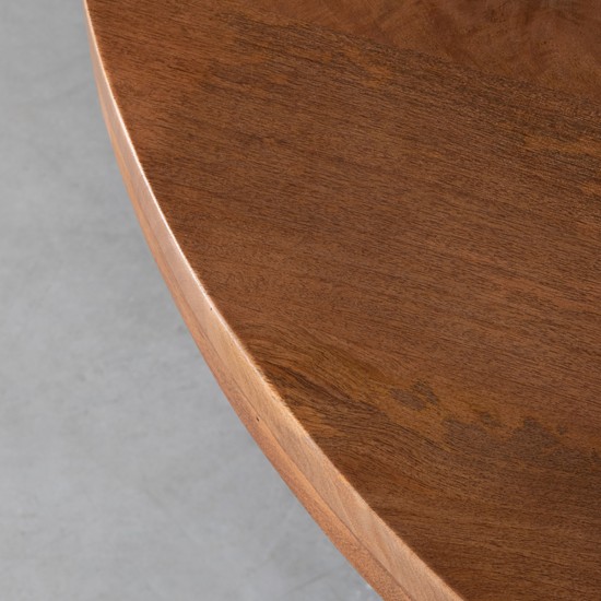 LABEL 51 Eetkamertafel Elly Nature Mangohout 140x140 cm.