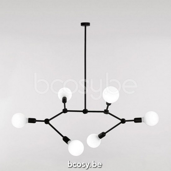 Marckdael VVD atomen zwart pendel VVD VDV Verlichting van Dijck Dyck Markdaal.
