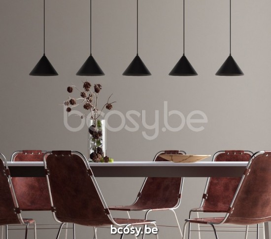 Marckdael pendel Vilnius Marckdael 2406-160-T5-D250-NE-CALA Contemporal zwart-cala 160x5cm profiel pendel H max 120cm VVD VDV Verlichting va.