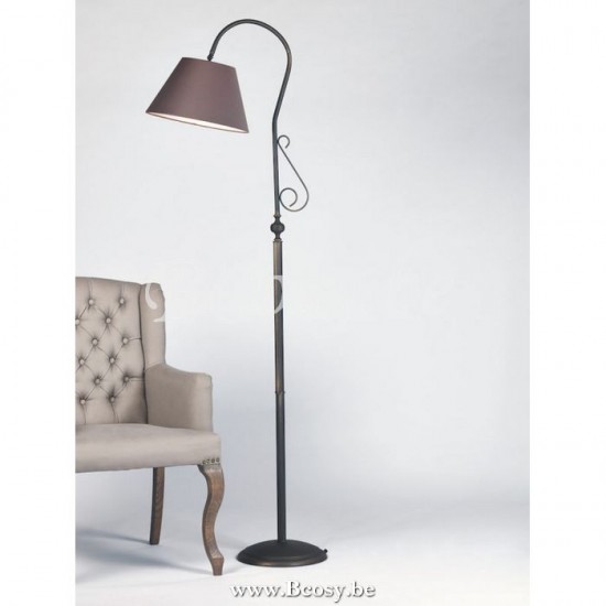 Marckdael vloerlamp Billiardo Marckdael 3045-P-190-SHA-DB 3045-P-190-SHA-DB-COT-1683 3045-P-190-SHA-DB-HGKP-RONDO-35-COTTON1683 Floorlamps d.