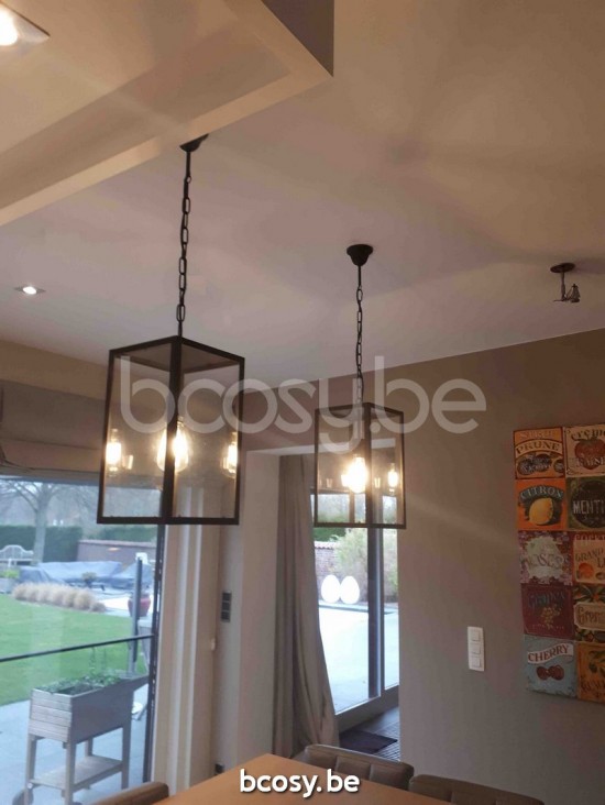 Marckdael VVD quadro roest marron kastanjebruin pendel VVD VDV Verlichting van Dijck Dyck Markdaal.