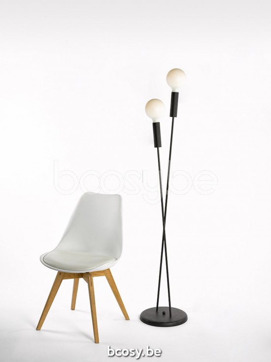 Marckdael vloerlamp Tubo Marckdael 3463-LG2-RU Vintage roest marron kastanjebruin vloerlamp H 150cm VVD VDV Verlichting van Dijck Dyck Markd.
