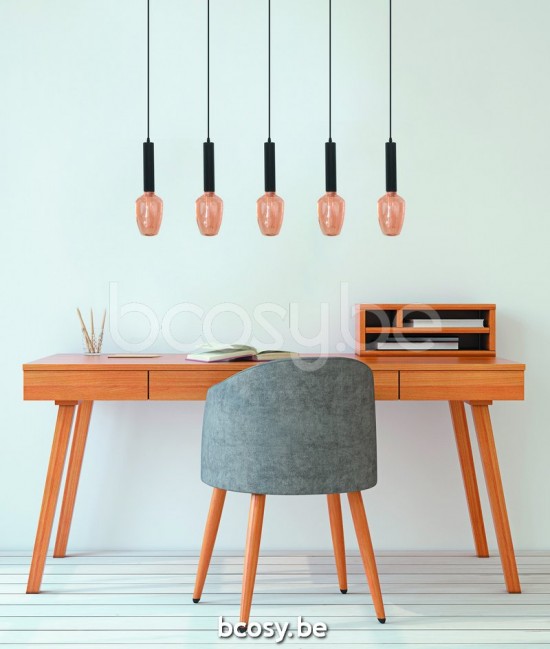 Marckdael VVD tubo roest marron kastanjebruin pendel VVD VDV Verlichting van Dijck Dyck Markdaal.