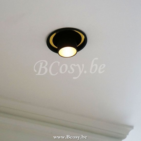 Authentage AUR801LTR Authentage AUREOLE Spot light recessed spot downlight GU10 Black Authentage Recessed spots spotlights.