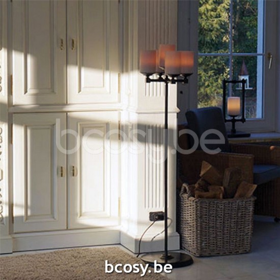 Authentage BCH001F30 Authentage BELLEFEU lampadaire Bronze Authentage Lampadaires Lampes Raides Debouts Sur Pied De Sol.