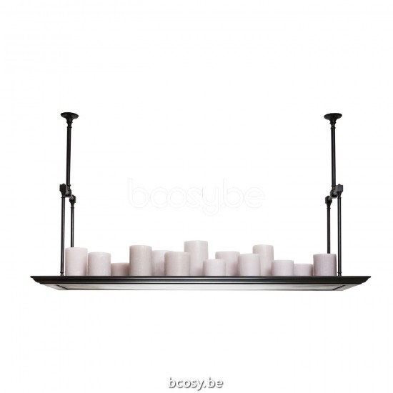 AUTHENTAGE Authentage Bellefeu royal rect 131 cm - 12 candles wax Bronze Authentage BRS012D13.