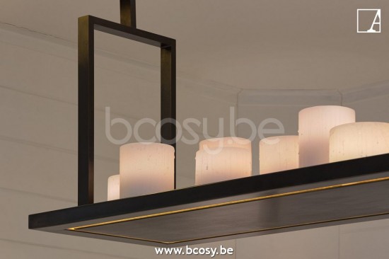 Authentage BSR012D12 BELLEFEU hang pendellamp licht Bronze Authentage hang pendellampen licht.