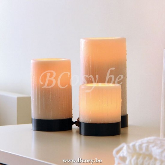 Authentage Bellefeu table set - 3 candles wax Bronze BTS003D03.