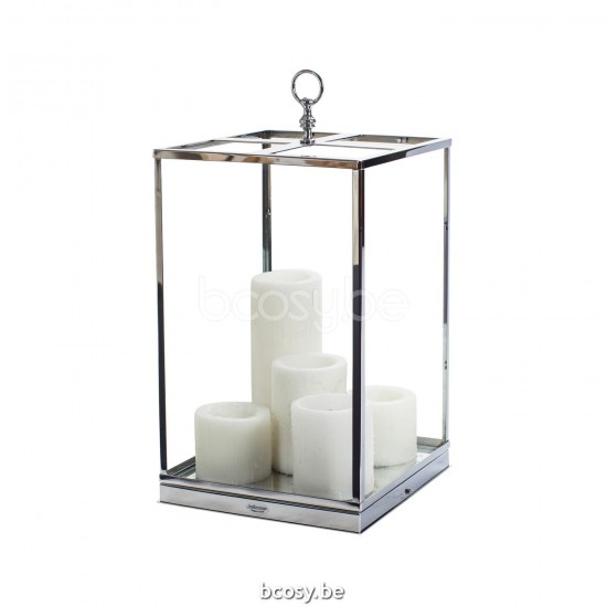 AUTHENTAGE Authentage Bellefeu vitrine lantern - 5 candles wax Bronze Authentage BVL005D48.