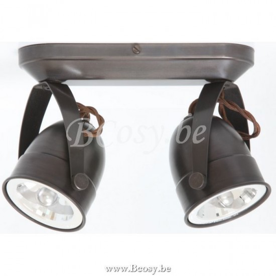 Authentage COM002O02 Authentage COMÈTE spot light projector BA15d Bronze Authentage Surface mounted spotlights.