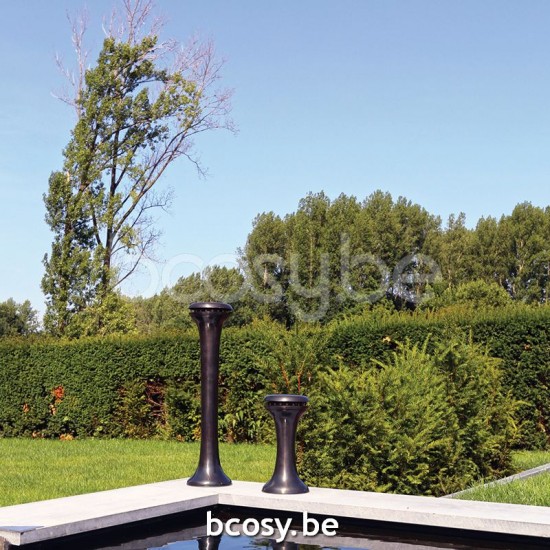 Authentage GAL0036P2 Authentage GALED Lampadaire balise extérieure Bronze Authentage Armatures Luminaires D'extérieur.