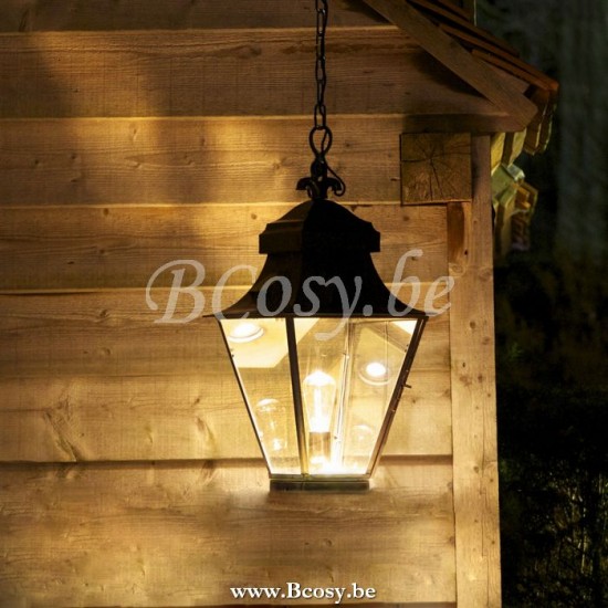 Feluce FEL-087-24 Feluce Rustieke hanglamp met ketting lantaarn buiten 1xE27 45cm H.