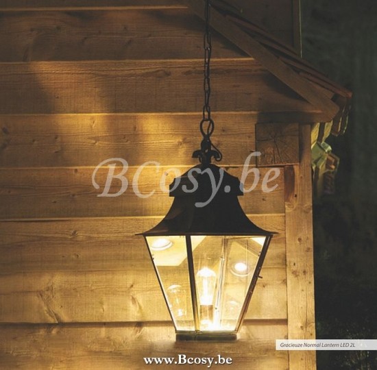 Feluce FEL-090-24 Feluce Hanglamp lantaarn landelijk buiten brons, nikkel 1xE27 60cm H.