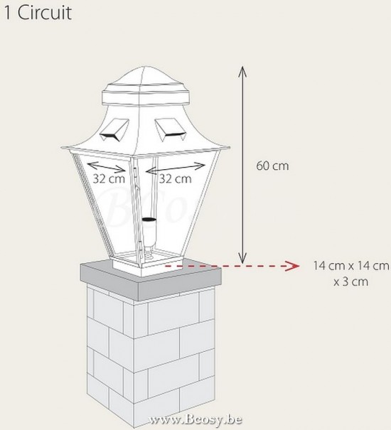 Authentage GRA001PM5 GRACIEUZE buitenvloerlamp E27 Bronze Authentage Buitenvloerlampen Buitenverlichting.