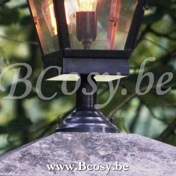 Authentage GRA001SM6 Authentage GRACIEUZE Bollard Post light E27 Bronze Authentage Outdoor Garden Lampposts Lichting.