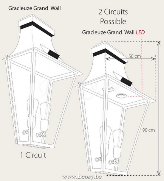 Authentage GRA001WAN Authentage GRACIEUZE Applique murale extérieure E27 Bronze Authentage Appliques Murales d'extérieur.