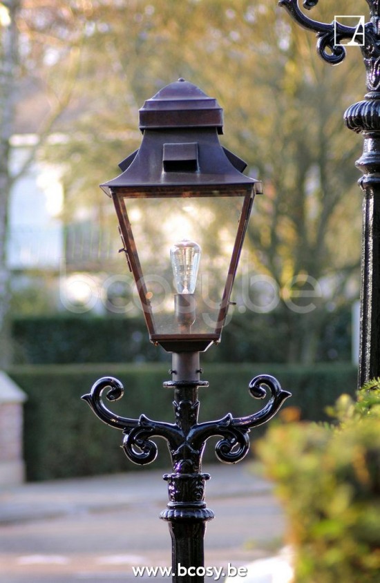 Authentage GRA002TM5 Authentage GRACIEUZE Bollard Post light E27 + GU10 Bronze Authentage Outdoor Garden Lampposts Lichting.