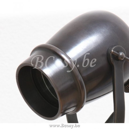 Authentage MIC001TRI Authentage MICRO lampe de table GU10 Bronze Authentage Éclairage Armatures Luminaires D'intérieur Pieds De Lampe Avec Abat Jour Lampes De T.