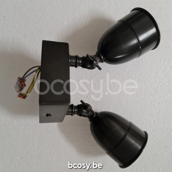 Authentage POI002V10 POIRE opbouwspot BA15d Bronze Authentage Opbouwspots.