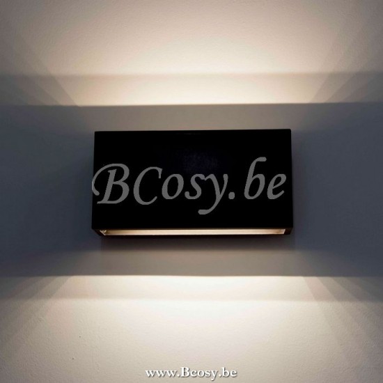 Feluce FEL-101-24-2700K Feluce Strakke wandlamp brons 22,5 of 27,5cm breed up down.