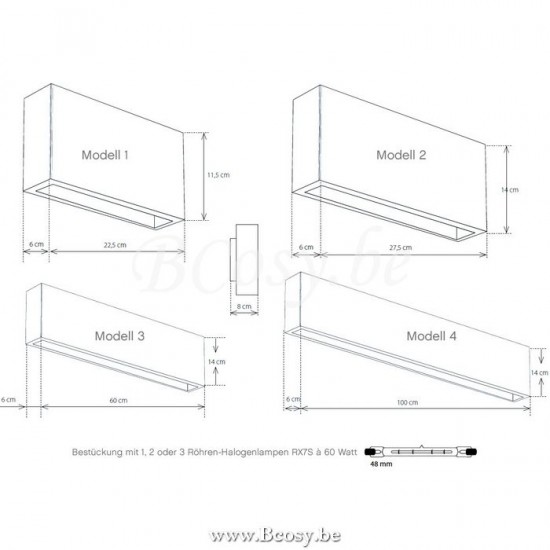 Authentage QBR001005 Q-BRI Wandleuchte lampe R7S Bronze Authentage Wandlampen Wandleuchten Innenleuchten aufbau.
