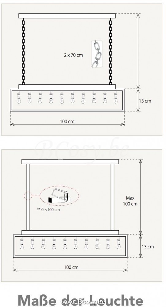 Authentage VIP210600 VITRINE hang pendellamp licht BA15d Chrome Authentage hang pendellampen licht.