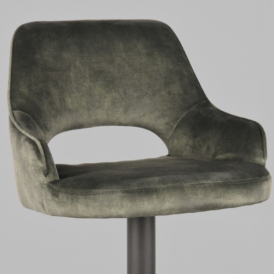 1 barkruk fer 45x47x92 113 hunter velours detail