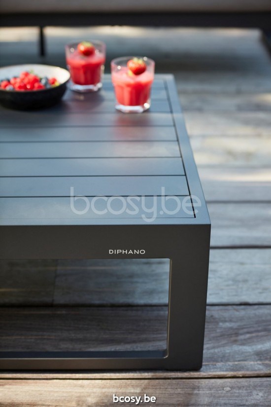 Diphano Landscape Modular repose pieds de jardin détente Aluminium Lava All Weather Brown Mêlé.