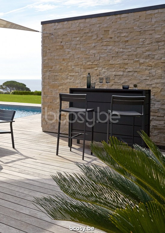 Diphano Metris barstoelen 78h Aluminium Lava.