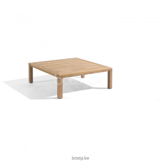Diphano Natural salontafel S 90x90 Naturel Teak Frame Tafelblad Naturel Teak.