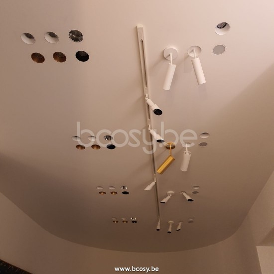 Tekna FLATSPOT 7-TRIMLESS XOB LED-gelakt Wit.