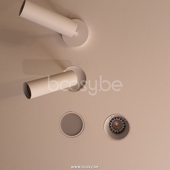 Tekna FLATSPOT 7-TRIMLESS XOB LED-blanc laqué.