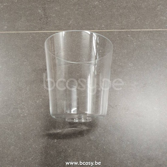 Marckdael lampekap Konisch Glas Helder Marckdael GLAS CONO KLEIN HELDER GLASS-CONO-CLEAR-SMALL Samples helder lampekap H 16cm VVD VDV Verlic.