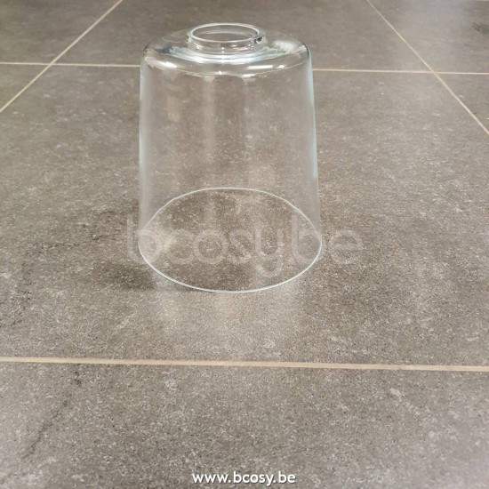 Marckdael VVD cilindrisch glas helder helder lampekap VVD VDV Verlichting van Dijck Dyck Markdaal.