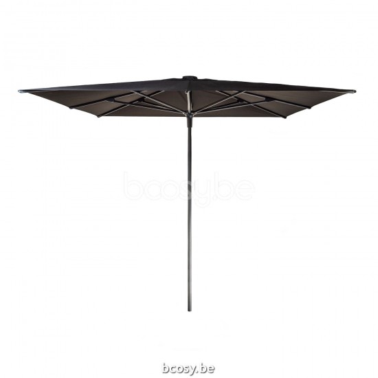 Jardinico AMALFI 250x250 Square Centerpost Parasol Pole Anthracite Canopy Black Classic-Acryl solids.