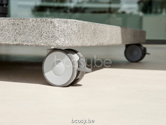 Jardinico ANTEGO Square Parasol Base Foot Stand 125 Kg Silk Grey Granite.