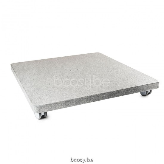 Jardinico ANTEGO Vierkante Parasolvoet 125kg Silk Grey Granite Antego.