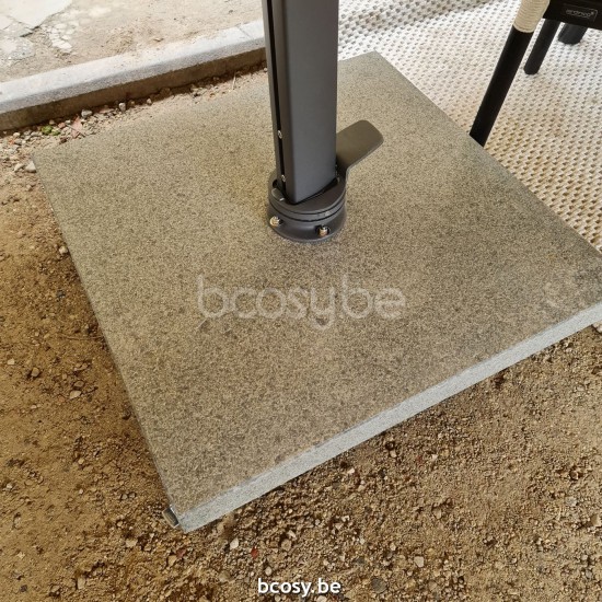  Jardinico AZORE 300x300 Quadratischer Freiarmsonnenschirm Freiarmschirm 3x3 Sonnenschirmmast Anthrazit Pulverbeschichtetes Aluminium| Sonnenschirmbespannung-bezug-tuch-stoff Night Solution dyed acryl.