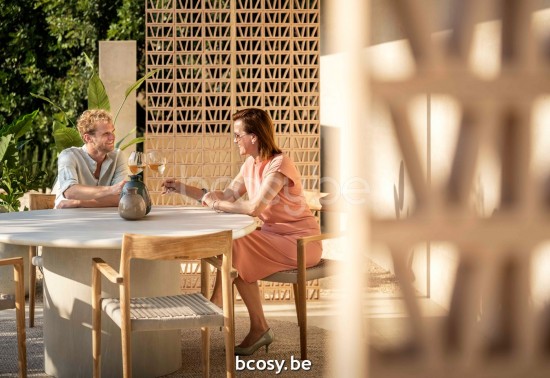 Jardinico COMO Organic Dining Table Ø160 Mist EPS finished.